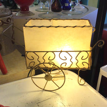 Load image into Gallery viewer, 1950s “Flower Cart” Table Lamp