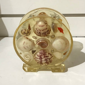 Vintage Cast Resin with Shells Napkin Holder