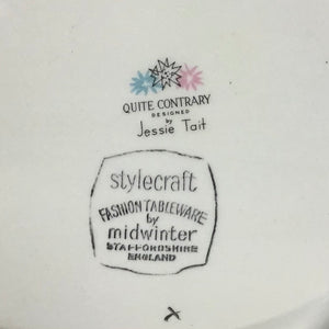 Vintage Midwinter Quite Contrary Dishes