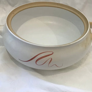 Vintage Denby Flair Rooster Stoneware Casserole Dish