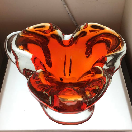 Orange Stretch Glass