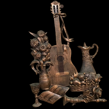 Load image into Gallery viewer, 1970s Syroco Guitar Wall Hanging