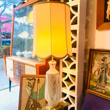 Load image into Gallery viewer, Vintage Glass &amp; Gold Table Lamps