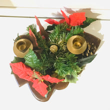 Load image into Gallery viewer, 1970s Wooden Christmas Tree Candlestick