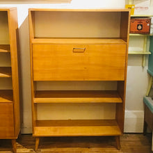 Load image into Gallery viewer, 1950s Blondewood Bookshelf Cabinet and Secretary Cabinet