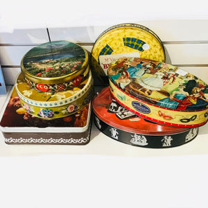 Vintage Tin Litho Biscuits and Cookie Tins