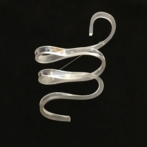 Acrylic Ribbon Brooch