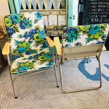 Load image into Gallery viewer, Vintage Folding Aluminum Lawn Chairs