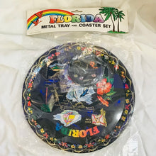 Load image into Gallery viewer, Deadstock Florida Souvenir Tray &amp; Coasters