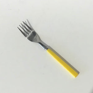 Vintage Red & Yellow Handle Flatware