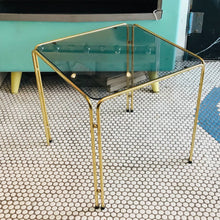 Load image into Gallery viewer, 1970s Brass Frame Side Tables