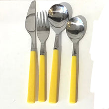 Load image into Gallery viewer, Vintage Red &amp; Yellow Handle Flatware