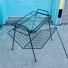 Load image into Gallery viewer, Vintage Metal Frame Magazine Table