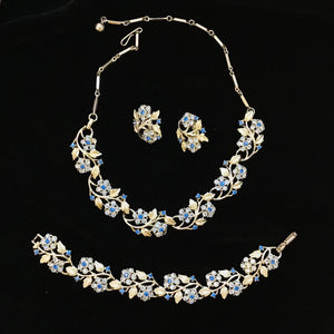 Rhinestone Earrings & Necklace Sets