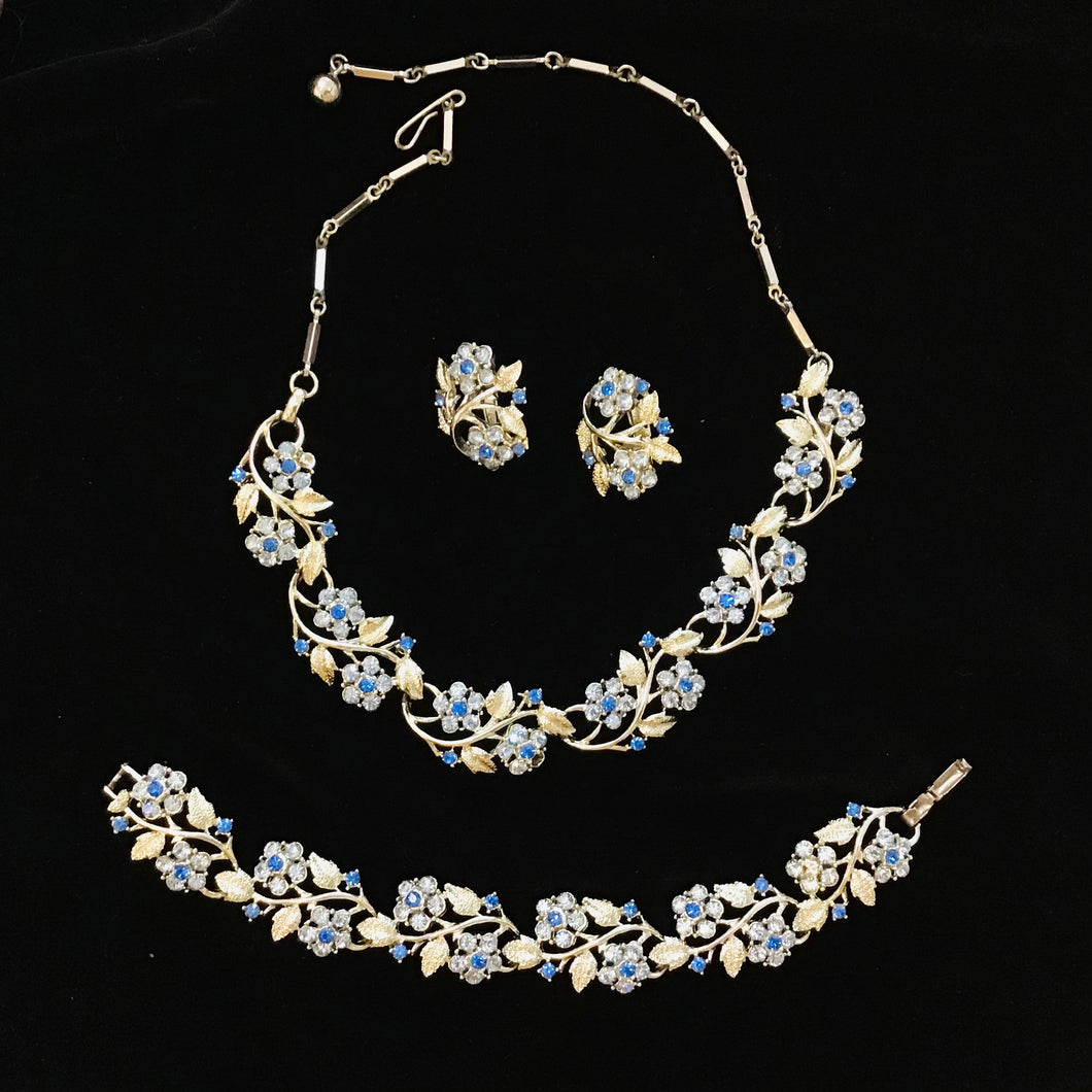 Rhinestone Earrings & Necklace Sets