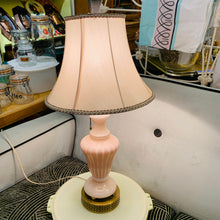 Load image into Gallery viewer, 1950s Pink Glass Table Lamp