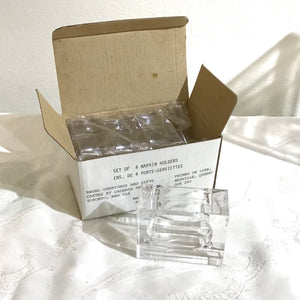 Lucite Napkin Holders - Deadstock