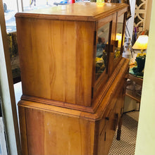 Load image into Gallery viewer, Vintage 1940s Cabinet with Display Hutch
