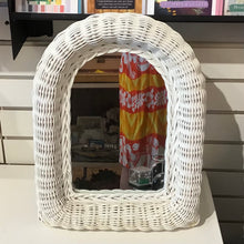 Load image into Gallery viewer, Painted Wicker Frame Mirror