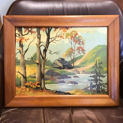1962 Pastoral Scene Paint by Number