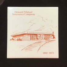 Load image into Gallery viewer, 1970s Howard Mutual Insurance Company Tile Trivet