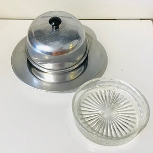 Vintage Aluminum Butter Dish