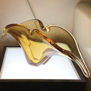 Amber stretch glass