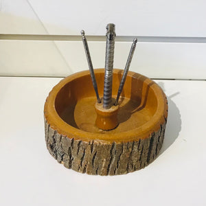 Vintage Live Edge Nut Bowls