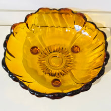 Load image into Gallery viewer, Vintage Amber Glass Bowl