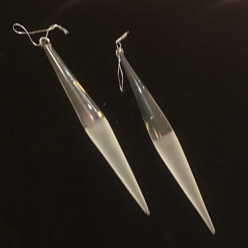 Contemporary Glass Icicle Ornaments