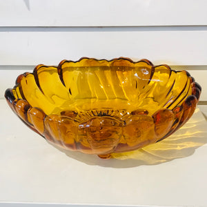 Vintage Amber Glass Bowl