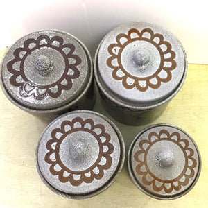 1970s Stoneware Canister Set