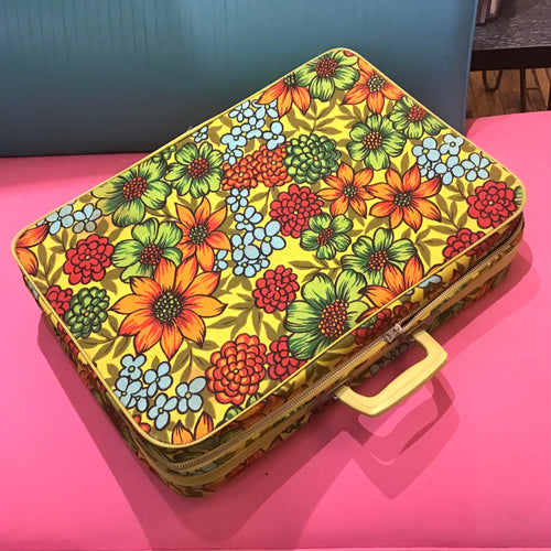 1960s Flower Power Suitcase