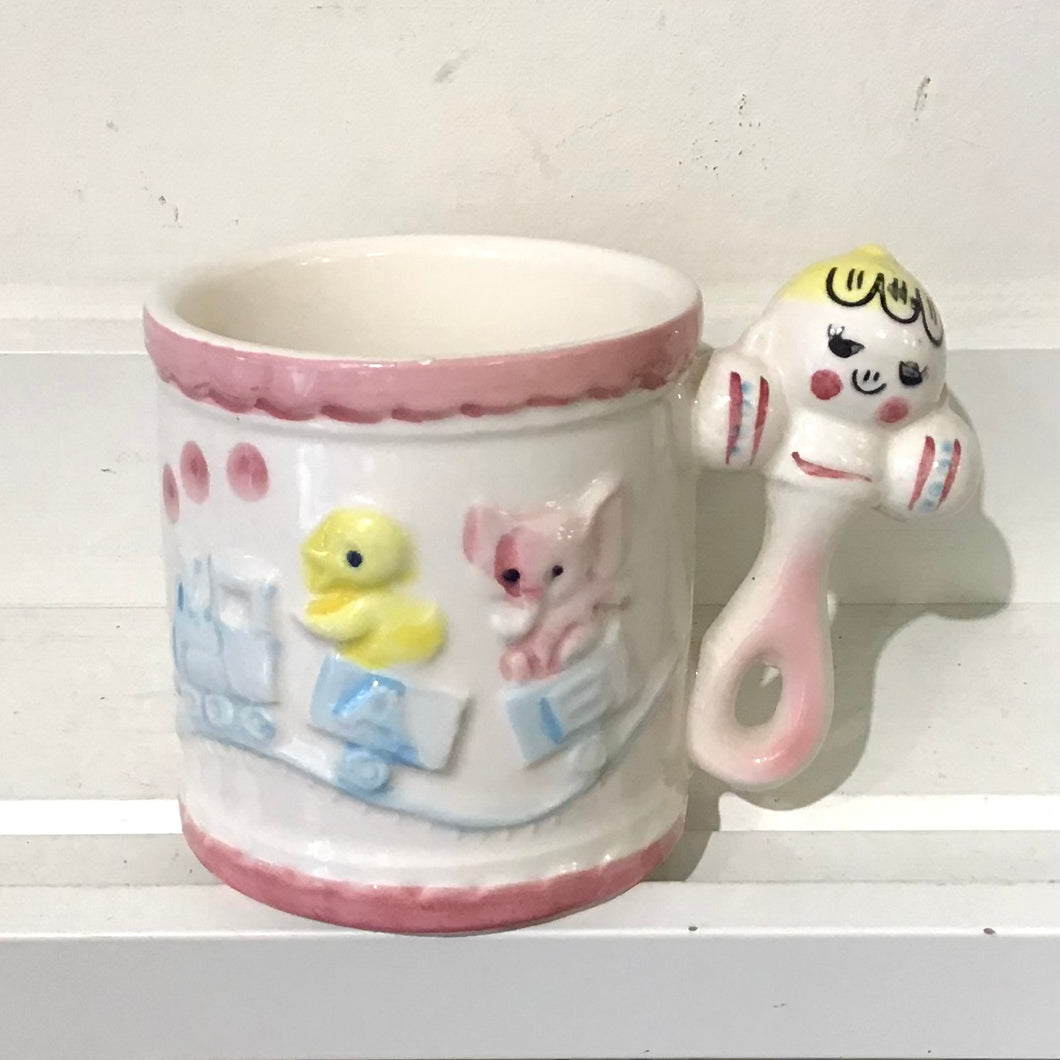Vintage Ceramic Baby Theme Mug