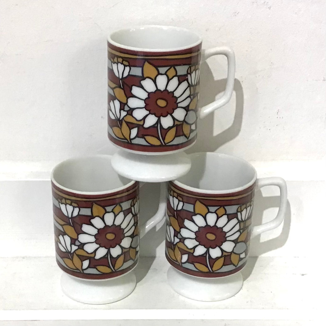 Set of 3 Demitasse Coffee Cups