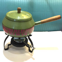 Load image into Gallery viewer, Vintage Avocado Green Fondue Pot