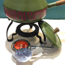 Load image into Gallery viewer, Vintage Avocado Green Fondue Pot