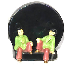 Load image into Gallery viewer, Vintage Chinese Figurine Ceramic Wall Plaques