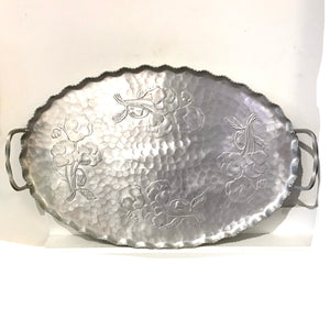 Hammered Aluminum Serving Tray