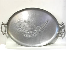 Load image into Gallery viewer, Hammered Aluminum Serving Tray