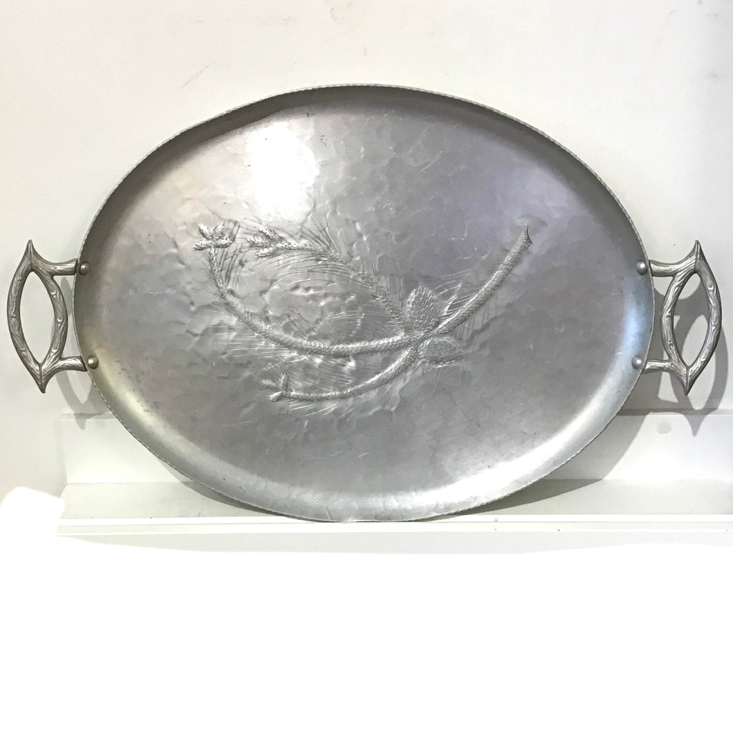 Hammered Aluminum Serving Tray