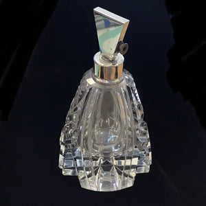 Vintage Cut Glass Perfume Bottle