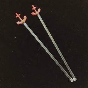 Novelty Glass Swizzle Sticks