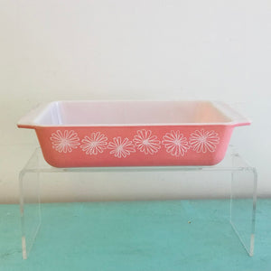 Pink Daisy Pyrex Space Saver
