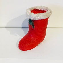 Load image into Gallery viewer, Vintage Santa Boot Ornament