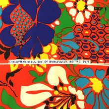 Load image into Gallery viewer, 1970s Floral Polyester Fabric