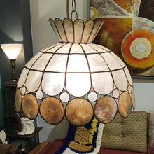 Load image into Gallery viewer, 1970s Capiz Shell Swag Lamp