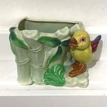Load image into Gallery viewer, Vintage Ceramic Bamboo &amp; Birdie Planter