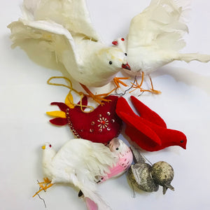 Vintage Bird Ornaments