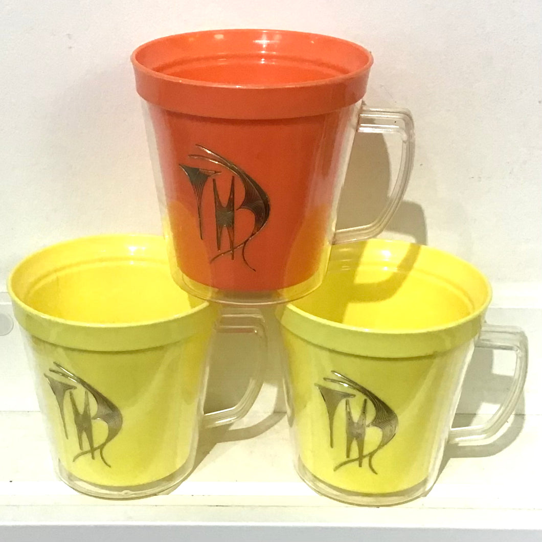 Vintage Plastic Coffee Cups